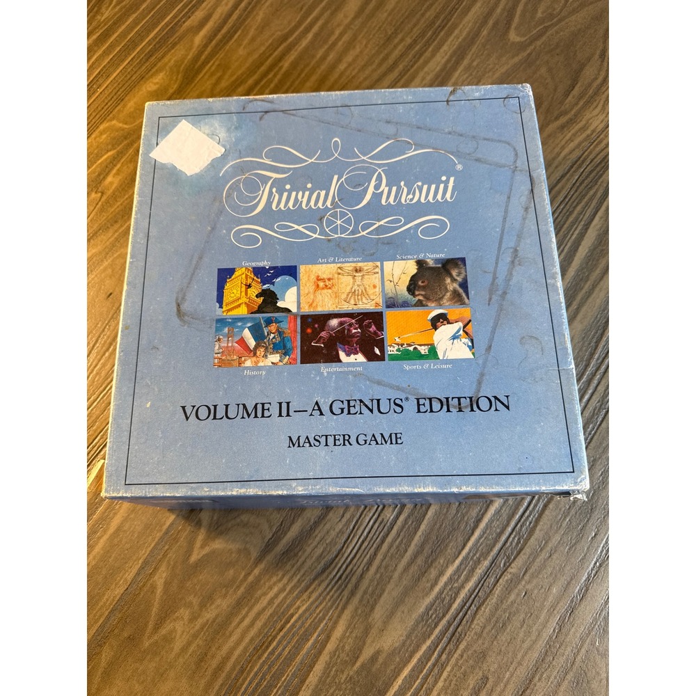 Vintage 1987 Trivial Pursuit Parker Brothers Genus Edition Vol II Board Game - Picture 1 of 8